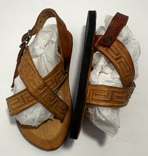 Baja Hand Crafted Genuine Leather Artisanal Sandals Little Kids Mexico 2 Brown